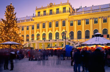 Schönbrunn, Wien - Julemarkeder i Østerrike