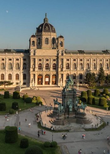 Utsikt til Kunsthistorisches Museum Wien